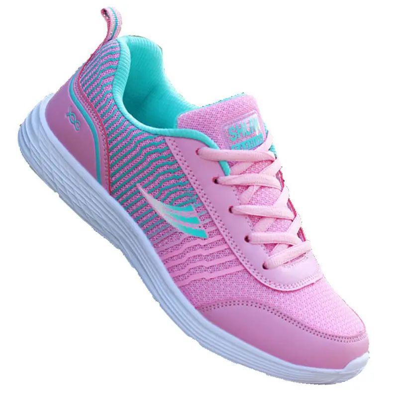 Spring and Autumn Ladies Daily Women's Shoes Casual Sports Korean Fashion Breathable Flat Bottom Running Light Travel Sneakers
