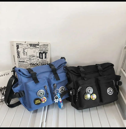 Japanese Harajuku School Bags for Teenage Girls Casual Fashion Crossbody Bag New Trendy Shoulder Bag Student Backpack Hand Bags