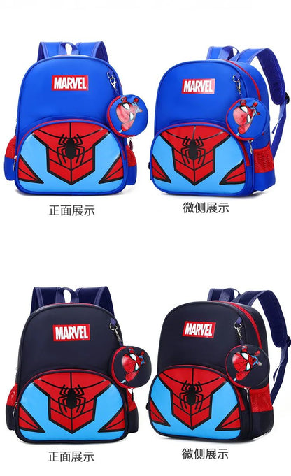 Novas Mochilas Escolares Infantis Meninos Meninas Homem-Aranha Desenho Animado Mochilas Infantis para Jardim de Infância Mochilas Ortopédicas para Crianças de 4 a 13 Anos