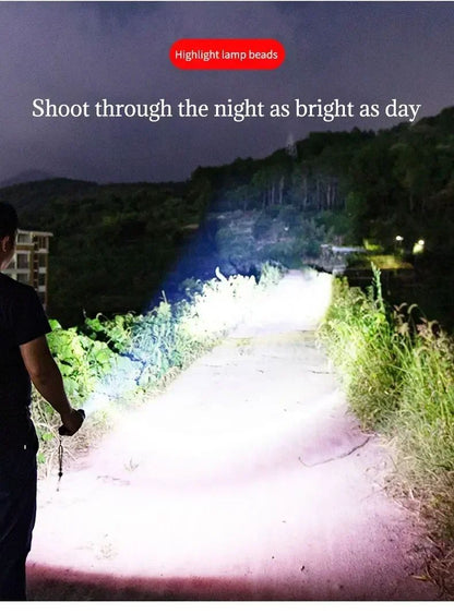 Mini Portable Flashlight Nine XPE Lamp Beads Strong Lighting Using 3 NO.7 Batteries Fixed Focus Pocket Outdoor Emergency Torch