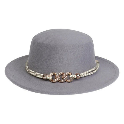 British Style Felt Fedora Jazz Hat Elegant Wedding Party Trilby Lightweight Unisex Fashionable Headwear