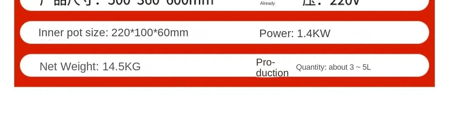 220V Commercial Popcorn Maker Machine, Large Capacity, Quick Heating, for Business Events and Parties