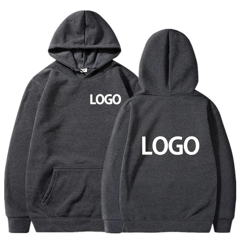 Customized Pullover Hoodie Unisex Poly-Cotton Blend Loose Casual Wear For Team Bulk Order Club Events