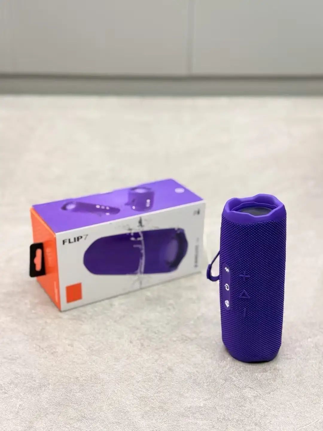 Caixa de Som Bluetooth Portátil Flip 7 Bass Vermelha Wireless IPX7 À Prova D'água TWS Sistema de Som Music Box