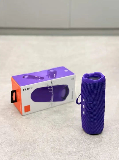Caixa de Som Bluetooth Portátil Flip 7 Bass Vermelha Wireless IPX7 À Prova D'água TWS Sistema de Som Music Box