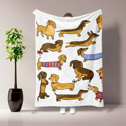 Cow pattern Blanket Flannel Blanke Bed Sofa Travel Camping Super Soft Cozy Plush Blanket Cheetah Print Blanket for All Seasons