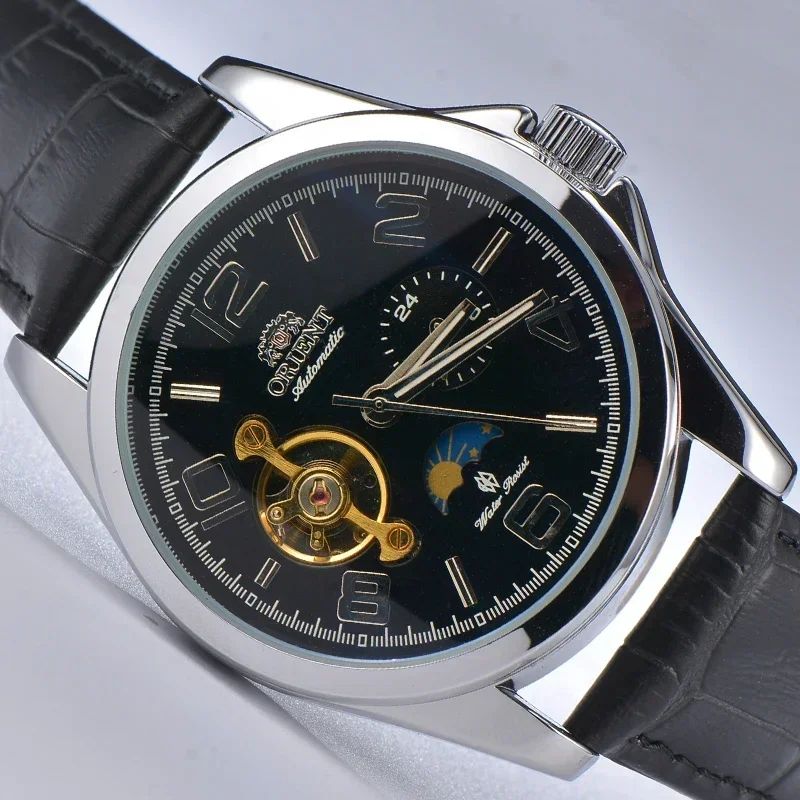 Orient Watches Alta Qualidade AAA Relógio Novo Top Relógio Masculino Luxo Multi-Funções Todo em Aço Automático Mecânico Turbilhão