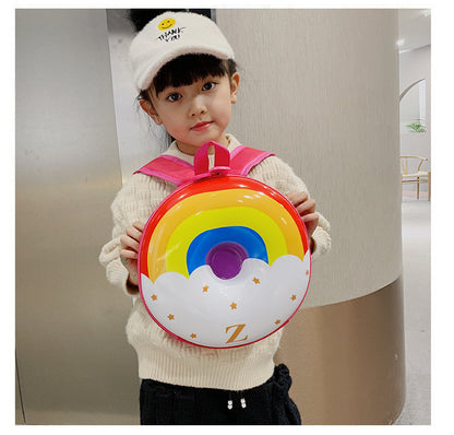 Cartoon Kids Backpack Cute Donut Eggshell Bag Fun Kindergarten Kids Backpack Boys Girls Backpack