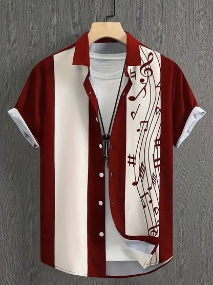 Summer Hawaiian Vintage Floral Print Men's Short Sleeved Women's Blouses Beach Shirts Lapel Casual Button Shirt Men Clothes