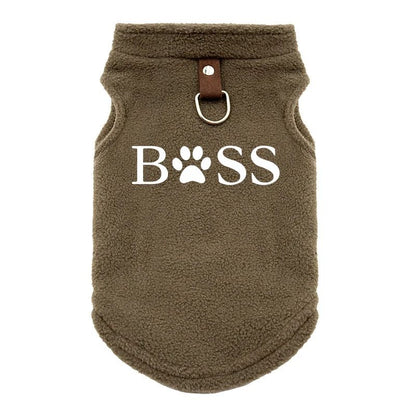 Roupas para cães BSS, casaco de outono inverno, colete quente de lã para cães pequenos Chihuahua Bulldog, jaquetas, fantasias e suprimentos