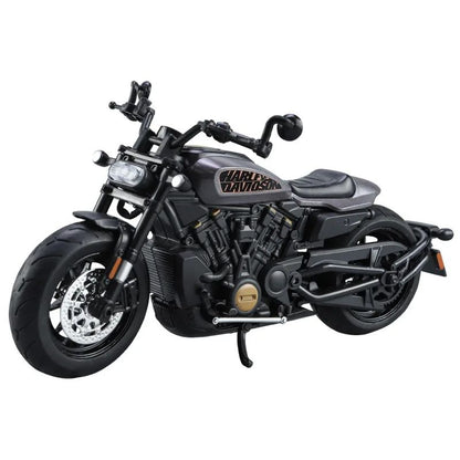 1:12 Harley SPORTSTER S Moto Alta Simulação Liga de Metal Fundido Modelo de carro Luz e Som Ornamentos Essenciais