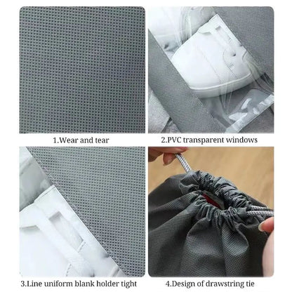 5/10pcs Non Woven Shoe Bag Storage Bag, Shoe Storage Drawstring Drawstring, Shoe Storage Bag, Dust-proof