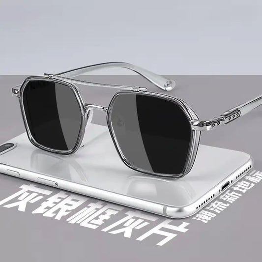 Trendy Sunglasses for Men Professional Day Night Driver Sun Glasses Male Fashion Vintage Eyewear Shades UV400 Protection