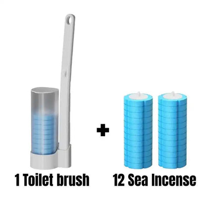 Disposable Toilet Brush Wall-Mounted Cleaning Tool for Bathroom Replacement Brush Head Toilet Cleaning Brush Set Wc Accessories