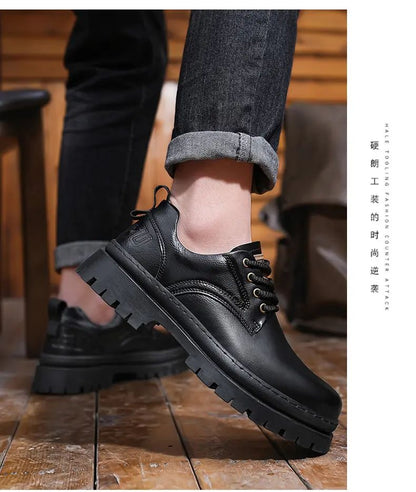 [ENLEN & BENNA] High-quality autumn and winter series men's shoes British fashion low-top men's leather shoes