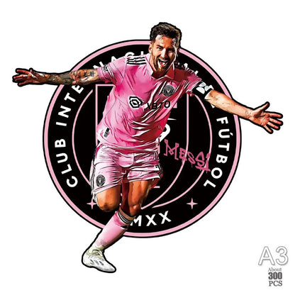 irregular Football Star Wooden Jigsaw Sports Stars Puzzle for Kids Adults Educational Fabulous Gift 300 Pcs DIY Puzzle Toys