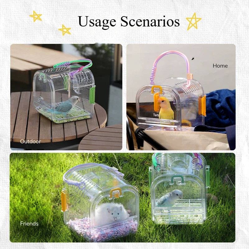 Gaiola de Passarinho Para Papagaios Externa, Conveniente, Ornamental Especializada, Portátil para Pássaros, Gaiola para Papagaios