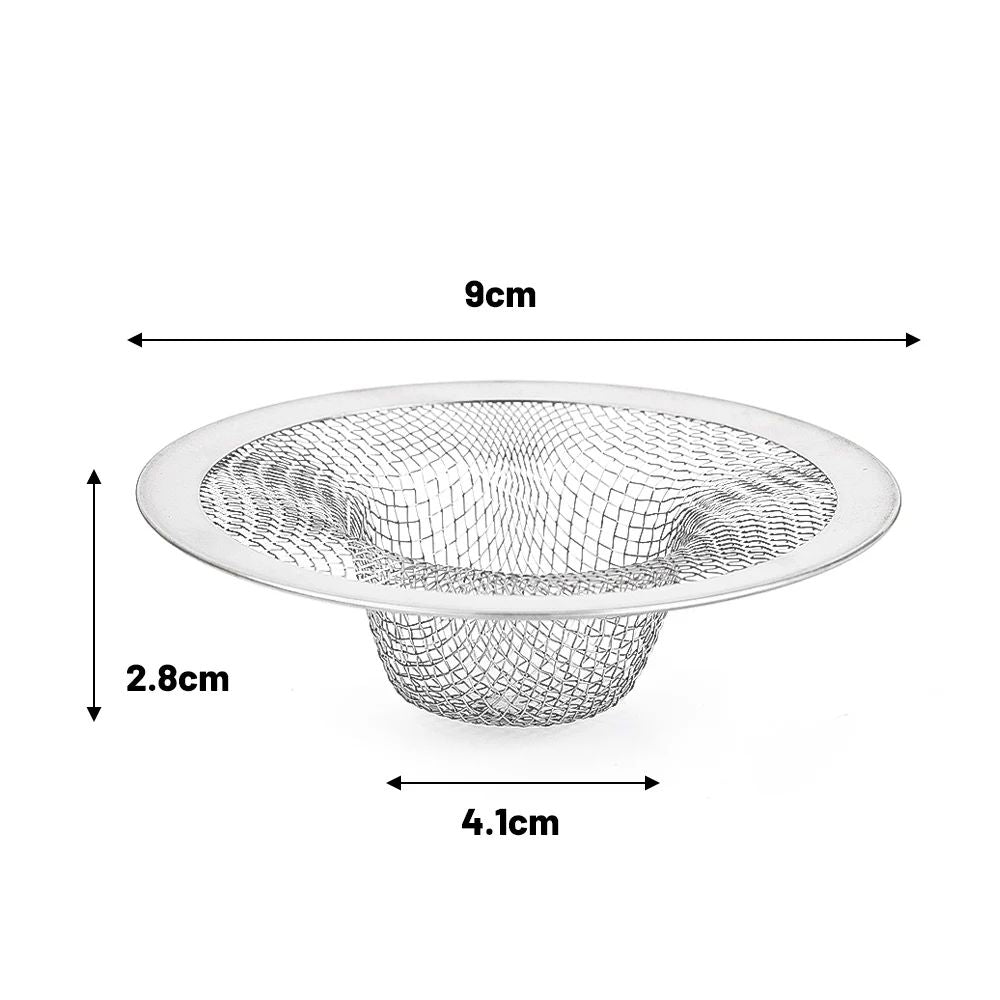 10/1x Stainless Steel Sink Filter Kitchen Bathroom Floor Drain Mesh Filters Drain Basket Waste Screen Hole Trap Strainer Stopper