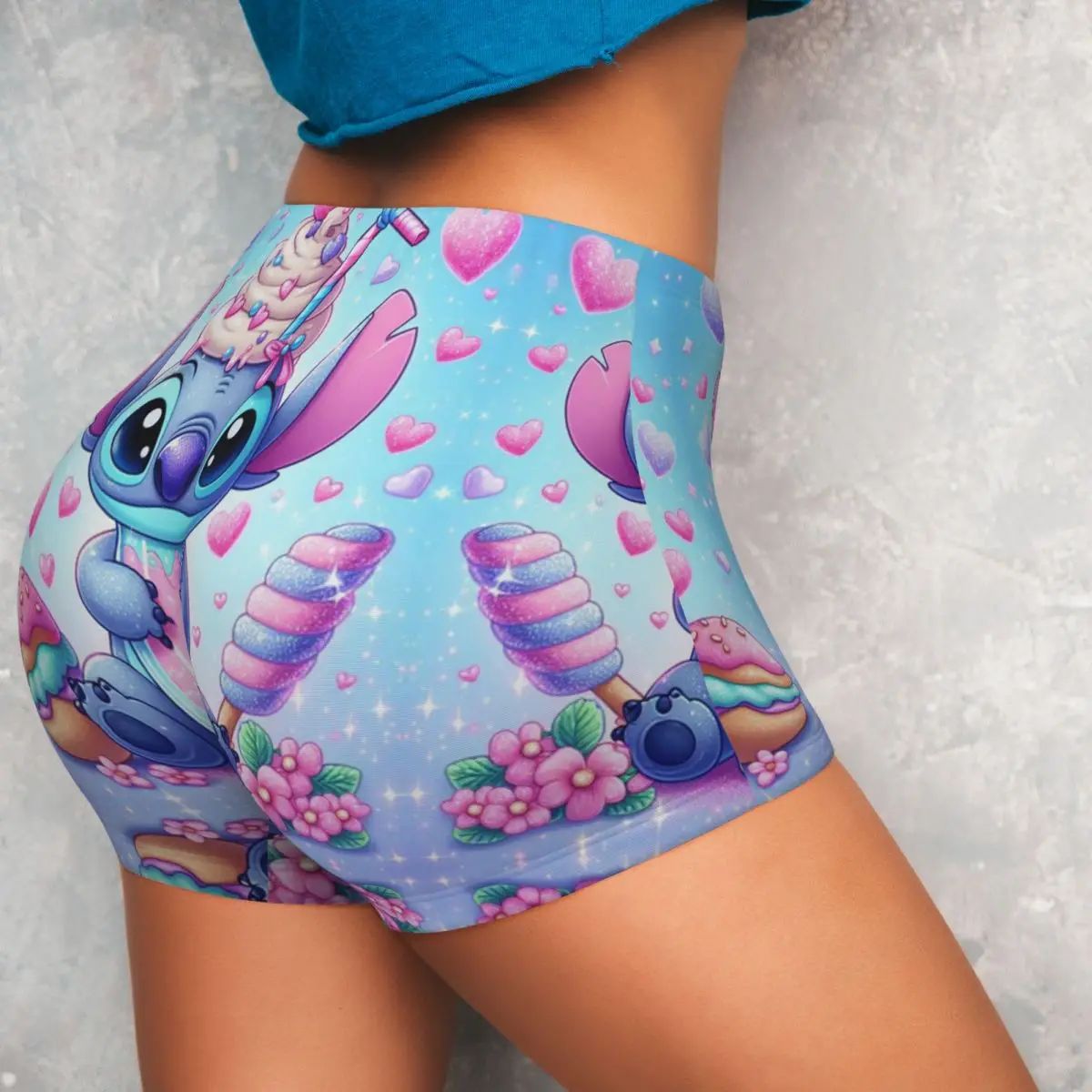 Custom Stitch Cute Movie Running Volleyball Gym Shorts for Women Athletic Workout Yoga Shorts