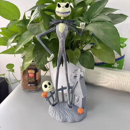 Disney The Nightmare Before Christmas Anime Figure Jack Skellington Model Desktop ornaments Halloween Room Decoration Toy Gifts