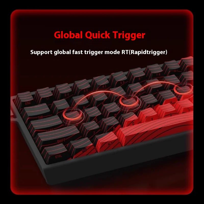 Teclado Mecânico Madlions Mad 60He com Switch Magnético MAD68 Teclado com Fio Mad60he Personalizado MAD68he Presentes para Gamers de Esports