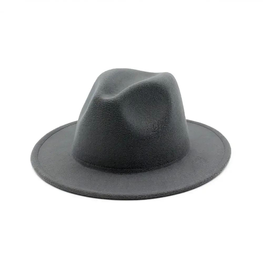 Chapéu Fedora de Feltro de Lã Novo para Mulheres e Homens, Elegante para Outono Inverno, Chapéus de Inverno para Senhoras e Cavalheiros, Casamento, Igreja, Jazz, 55-60CM Gorros