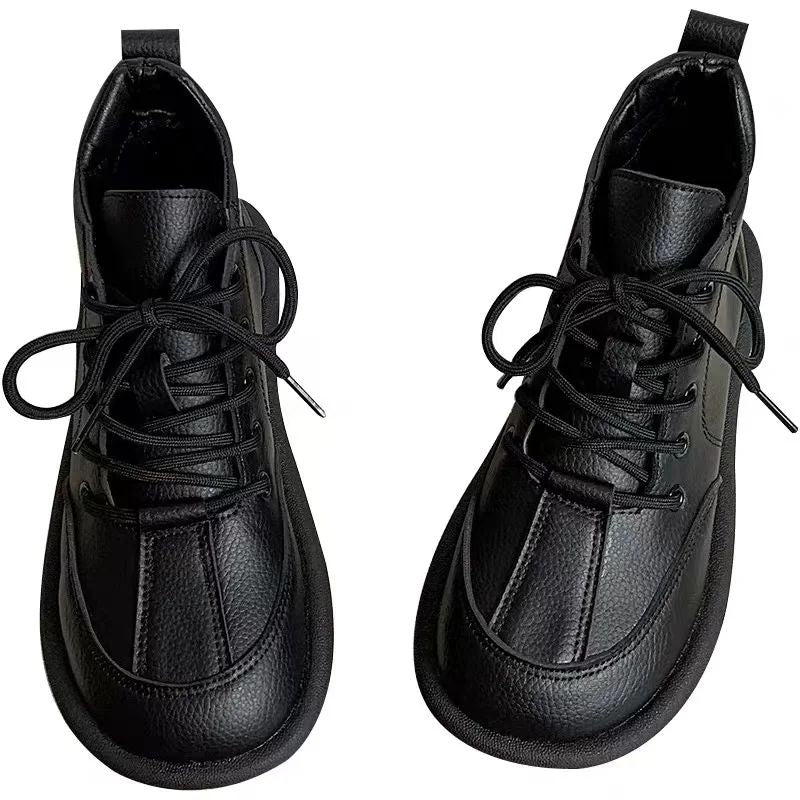 Shoes for Women 2025 New Retro Casual Solid Women's Flats Round Toe Flat Shoes for Women Lace-up Outdoor Anti-slip Women's Shoes