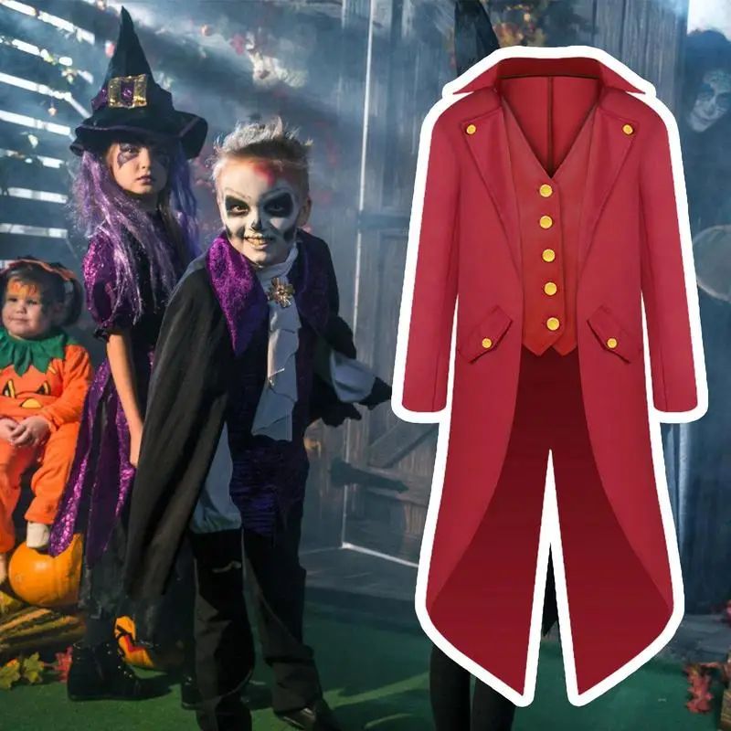 Medieval Victorian Costume Tuxedo Gentlema Tailcoat Gothic Steampunk Trench Coat Frock Outfit Overcoat Uniform