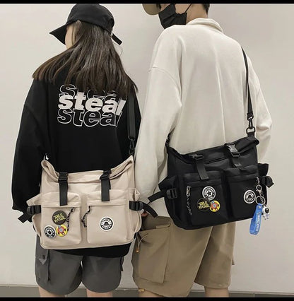 Japanese Harajuku School Bags for Teenage Girls Casual Fashion Crossbody Bag New Trendy Shoulder Bag Student Backpack Hand Bags