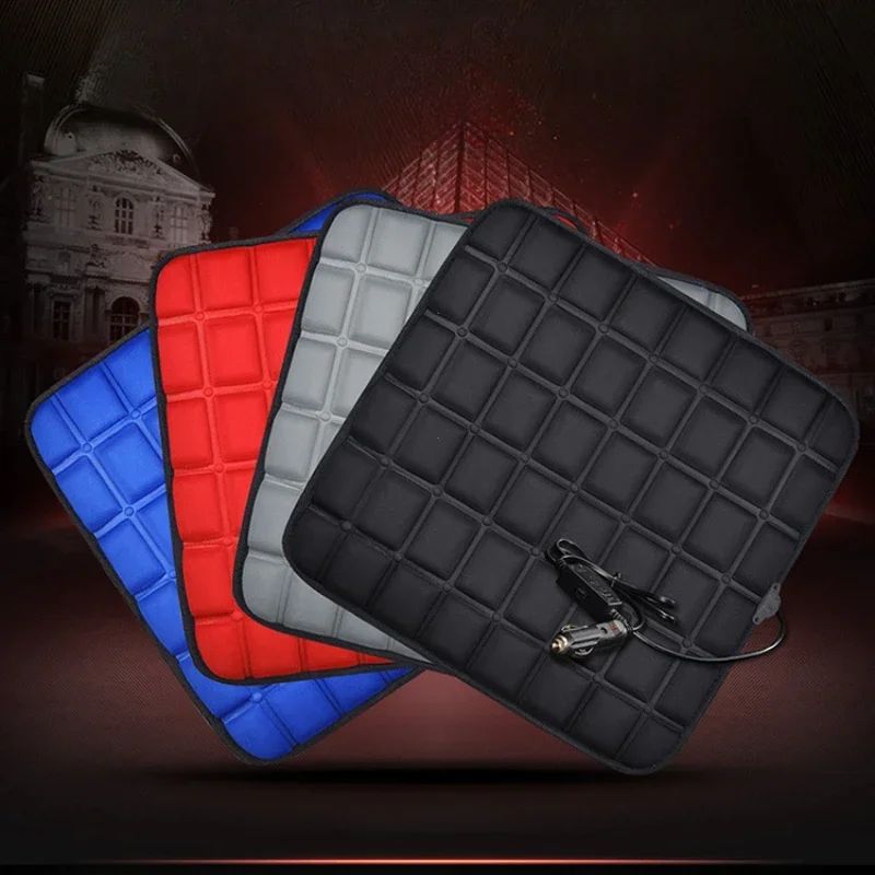 12V Electric Car Seat Heated Cover with 3 Gear Adjustable Temperature Heated Cushion Winter Seat Warmer for Vehicle