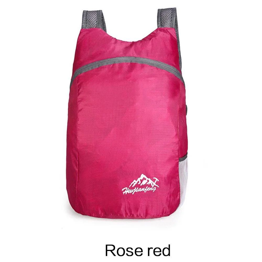Mochila Esportiva Dobrável Impermeável Ultrafina Portátil Leve para Viagem, Adequada para Camping, Corrida, Fitness