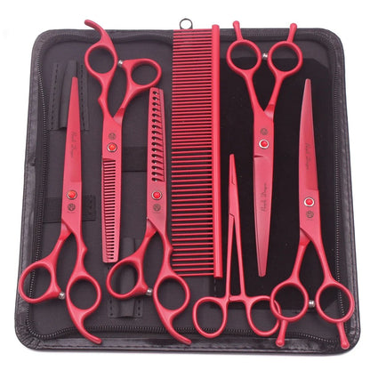 Kit de Tesouras para Tosa Purple Dragon 7" 6.5" de Aço Inoxidável para Pet Tesouras Curvas Tesouras Desbastadoras Tesouras Retas Chunker Z3002