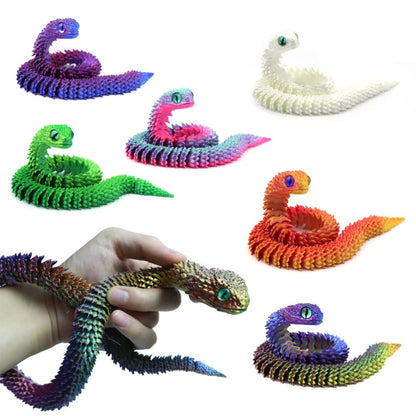 3D Print Cool Snake Dragon Egg Multi-joint Novel Easter Hot Sale Gifts Decompression Children's Toys Desktop Decorations Printed