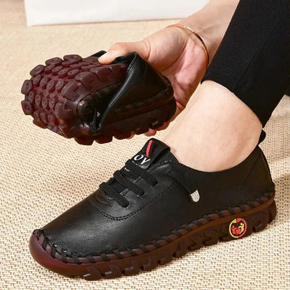 Sneakers for Women Leather Casual Vulcanized Female Shoe Soft Comfortable Flat Loafers Shoes Slip on Shoes Zapatillas De Mujer