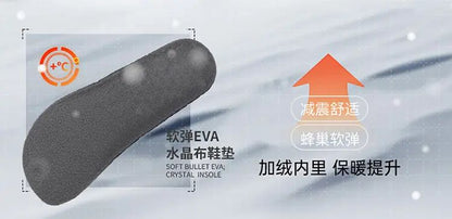 Waterproof Kids Barefoot Snow Boots 2025 New Wide Toe Winter Warm Fur Lined Shoes for Boys Girls Cold Weather Outdoor Sneakers