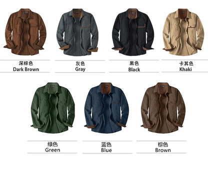 USA SIZE Men Fleece Cargo Cotton Long Sleeve Shirts Man Military Tactic Thick Shirts Winter Man Outdoor Blouses Polo Top Shirt