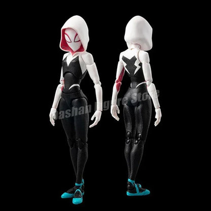 Action Figure Sv Action Homem-Aranha: Através do Aranhaverso Gwen Stacy Miles Morales Peter Parker Modelo Brinquedos