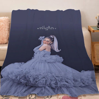 Sofa Winte Blanket A-Ariana Grandes r Microfiber Bedding Fluffy Soft Blanket for Winter Warm Knee Bed Fleece Camping Nap Blanket