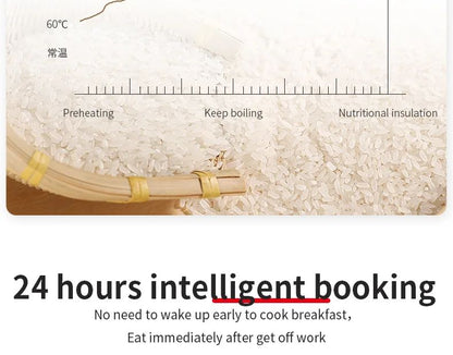 Panela de arroz elétrica inteligente de luxo, requintada, antiaderente, com baixa concentração de açúcar, 5L, para atacado