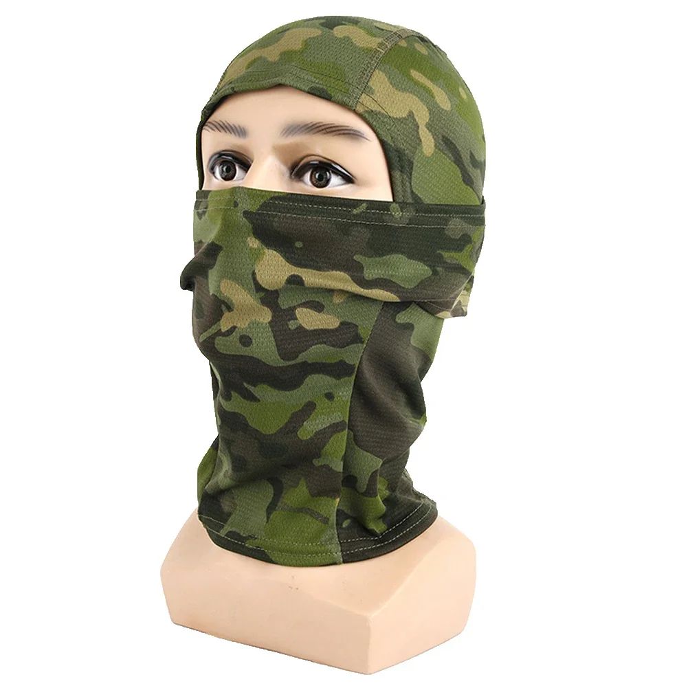 Camouflage Balaclava Full Face Mask Wargame CP Hat Hunting Bicycle Cycling Bandana Neck Gaiter