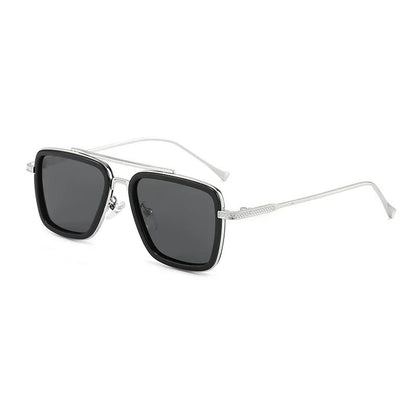 Óculos de Sol Infantis Polarizados de Luxo Estilo Tony Stark Óculos de Sol Quadrados para Crianças Meninos Meninas Oculos Retrô Homem de Ferro