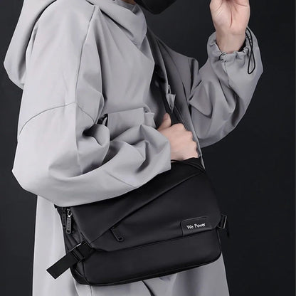 New Casual Crossbody Bag Multifunctional Large Capacity Messenger Bag Portable Shoulder Bag Men