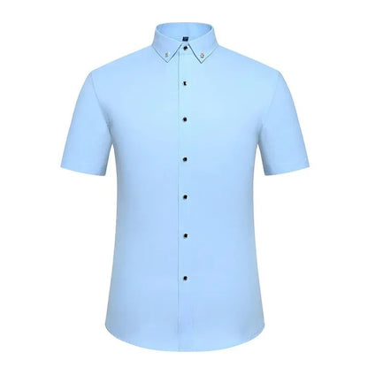 New Men's White Shirt Korean High End Version Free Shipping Popular Clothes Short Sleeve Long Sleeve Casual Suit Bottom Shirts
