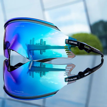 Kapvoe Cycling Sunglasses UV400 Protect Men Bike Sunglasses MTB Eyewear Outdoor Sport Goggles Bike Glasses Oculos De Ciclismo