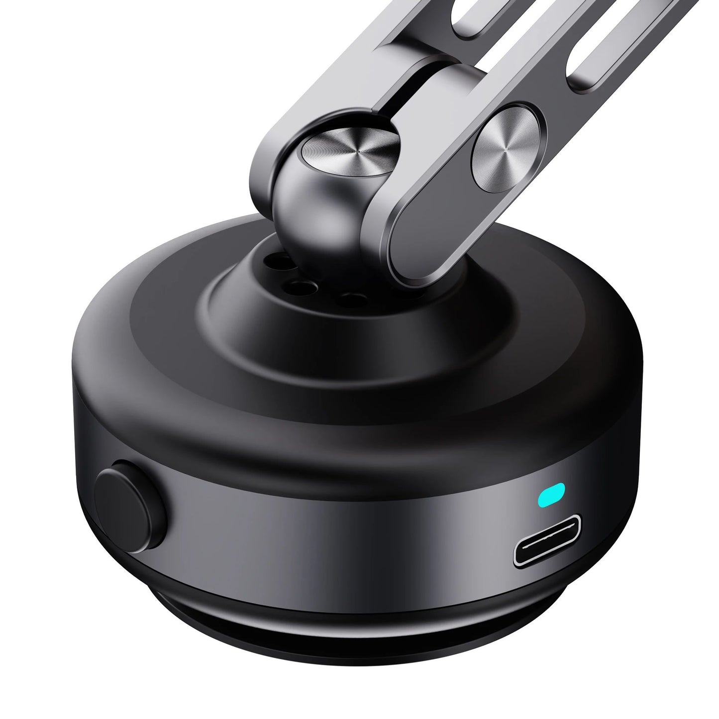 Suporte Veicular Magnético com Adsorção a Vácuo para Celular Dobrável Rotação 360 Graus Liga de Alumínio Adequado para Smartphones