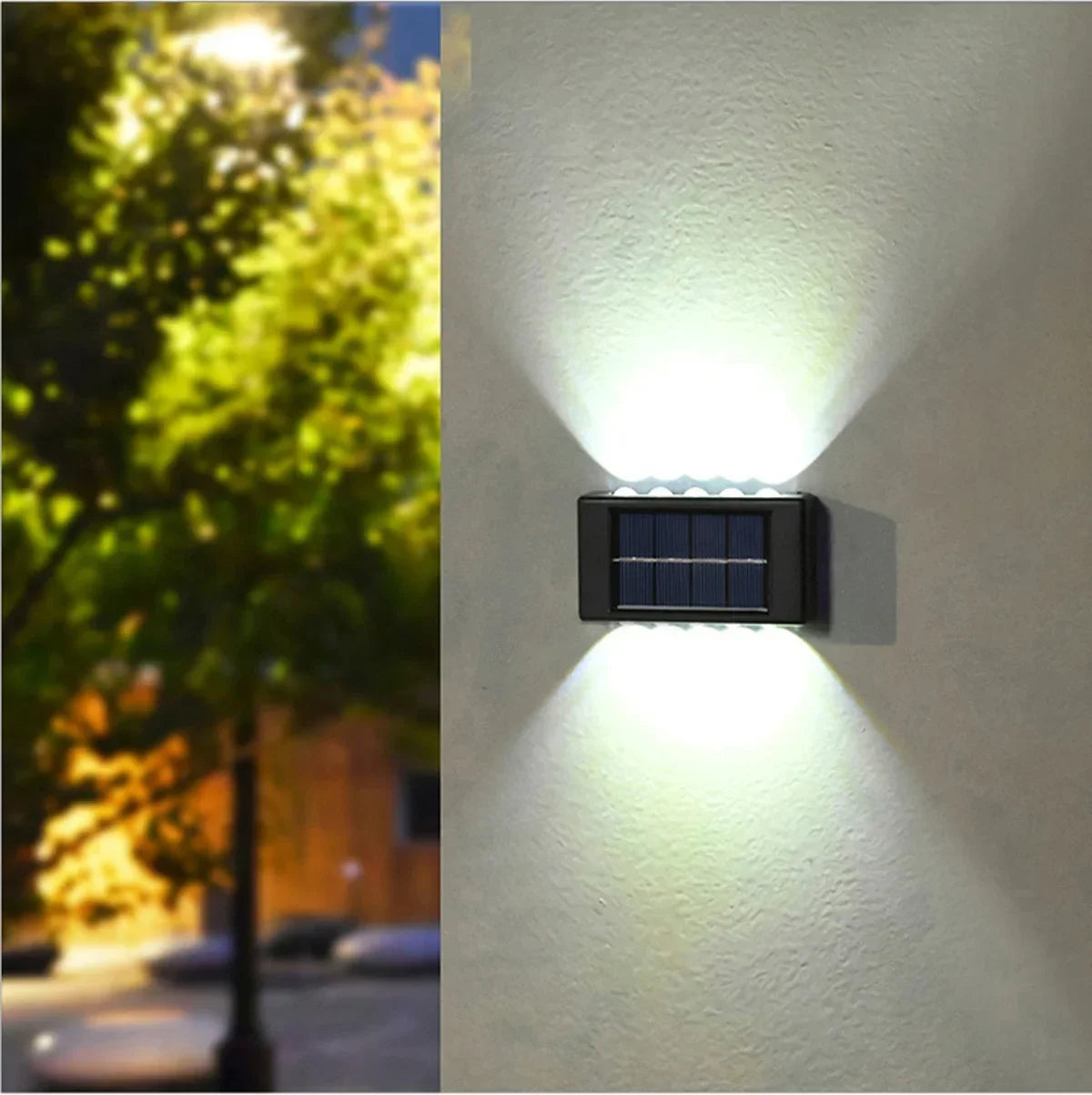 LED Solar Light Outdoor Waterproof Wall Lamp Up And Down Luminous Lighting for Garden Street Landscape Balcony Decor 1~4pcs