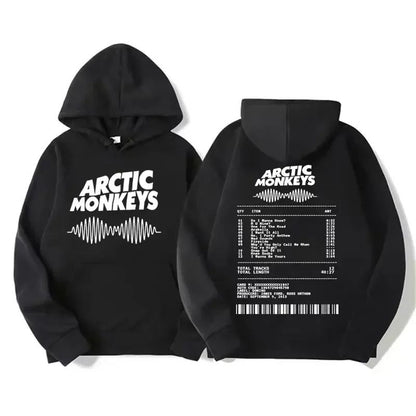 Retro Rock Arctic Monkey Music Band Men Plussize Hooded Sweatshirt Retro Y2k Hip Hop Punk Heavy Metal Street Casual Clothing Top