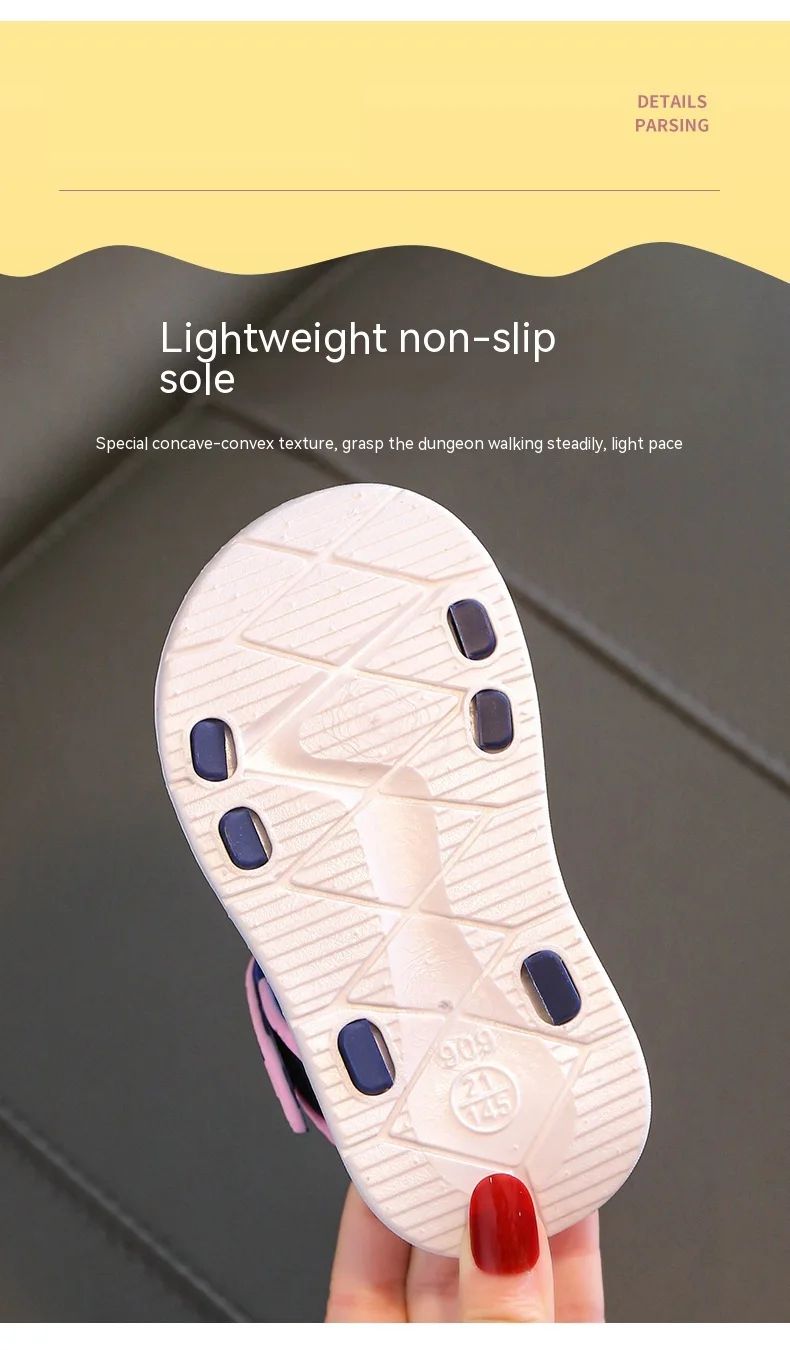 Children Sandals Students Non-slip Shoes Simple Generous Boys Girls Sandals Wear and Off Easy Soft Bottom Kids Casual Footwear