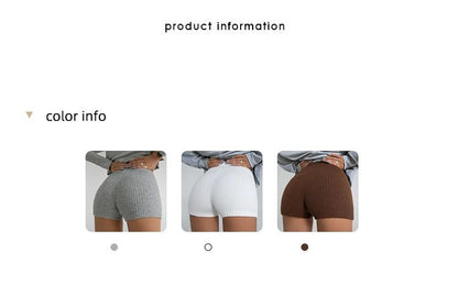 HELIAR Women High Waist A-line Shorts Thin Knit Sports Shorts For Women Casual Running Slim Bodycon Trousers 2025 Spring Summer