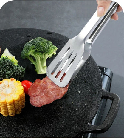 BBQ Grill Tongs Salad Steak Spaghetti Candy Charcoal Meat Stainless Steel Camping Barbecue Kitchen Frying Food Clips Clamp